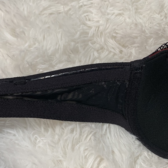 La SENZA Beyond Sexy Black & Red Rhinestone Bra 32B - Picture 7 of 10